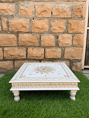 Vikinterio Marble Top Chauki Bajot Vikinterio Marble Top Chauki Bajot