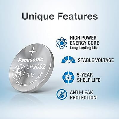 Panasonic CMOS Battery CR2032 2308SR-017 Panasonic CMOS Battery CR2032 2308SR-017
