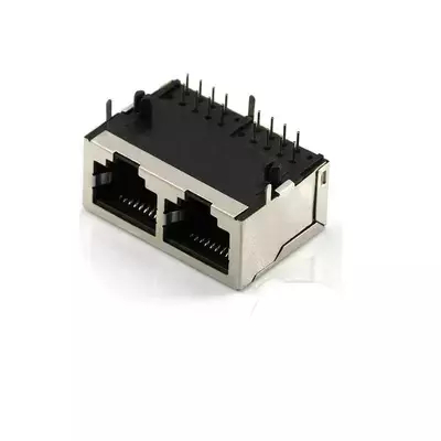 Double Ports RJ45 Female Socket Connectors |Dual Ethernet LAN Connector High-Quality Network Interface Double Ports RJ45 Female Socket Connectors |Dual Ethernet LAN Connector High-Quality Network Interface