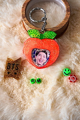 BTS/RM/KPOP PHOTO KEYCHAIN