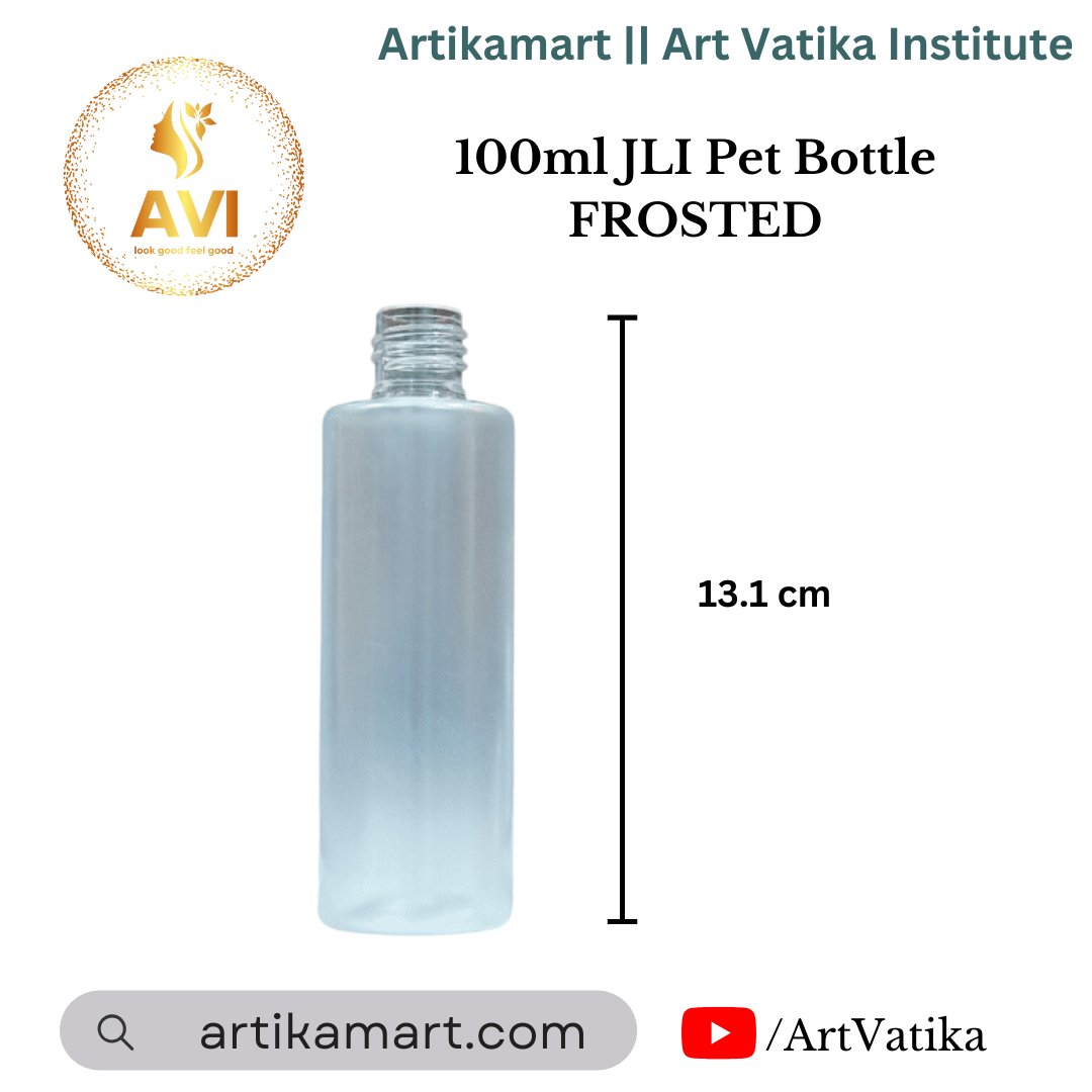 100ml JLI Pet Bottle FROSTED- 20MM NECK 100ml JLI Pet Bottle FROSTED- 20MM NECK