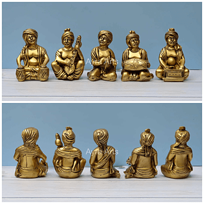 Farmer  Musical Set Of 5 Pieces  - 5 Inch Height
