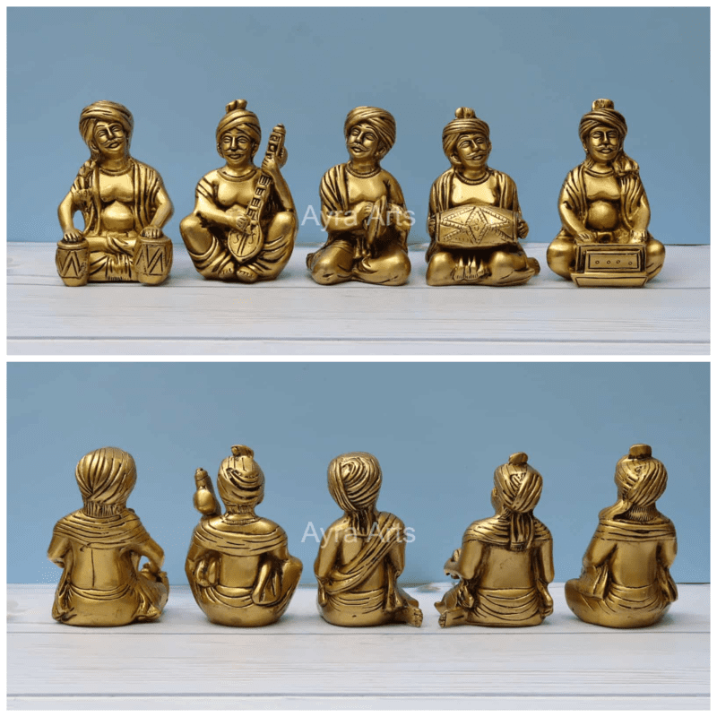 Farmer  Musical Set Of 5 Pieces  - 5 Inch Height