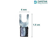 4-6 sq mm Cable Connector Lug Non Insulated Fork Crimp Terminal 4-6 sq mm Cable Connector Lug Non Insulated Fork Crimp Terminal
