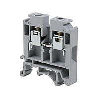 TERMINAL BLOCK POLYMIDE for 6sqmm  - FTS6P GREY WITH END PLATE