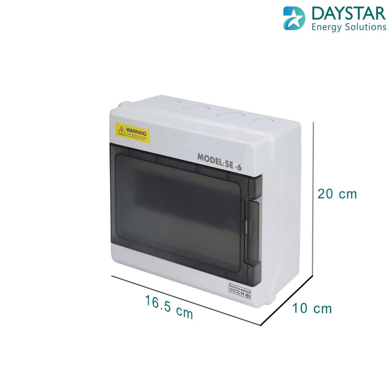 Weatherproof 6-Way MCB Box with Clear PVC Enclosure and Open-Type Cover for Outdoor Power Distribution (6-Pole) Weatherproof 6-Way MCB Box with Clear PVC Enclosure and Open-Type Cover for Outdoor Power Distribution (6-Pole)
