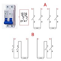 Sibass 40A 2-Pole DC MCB – 500V Sibass 40A 2-Pole DC MCB – 500V