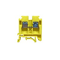 TERMINAL BLOCK POLYMIDE upto 25 sqmm  - FTS25P YELLOW WITH END PLATE