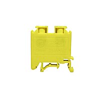 TERMINAL BLOCK POLYMIDE upto 25 sqmm  - FTS25P YELLOW WITH END PLATE