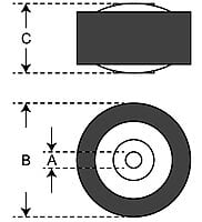 FLD - Cassette Mechanism Pinch Roller - FLD-M8 FLD - Cassette Mechanism Pinch Roller - FLD-M8