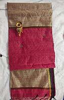 Handloom Bengal Silk Cotton Saree - Pink