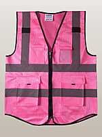 ISAFE MEN AND WOMEN EXECUTIVE SAFETY JACKET, WITH HIGH VISIBILITY REFLECTIVE TAPE