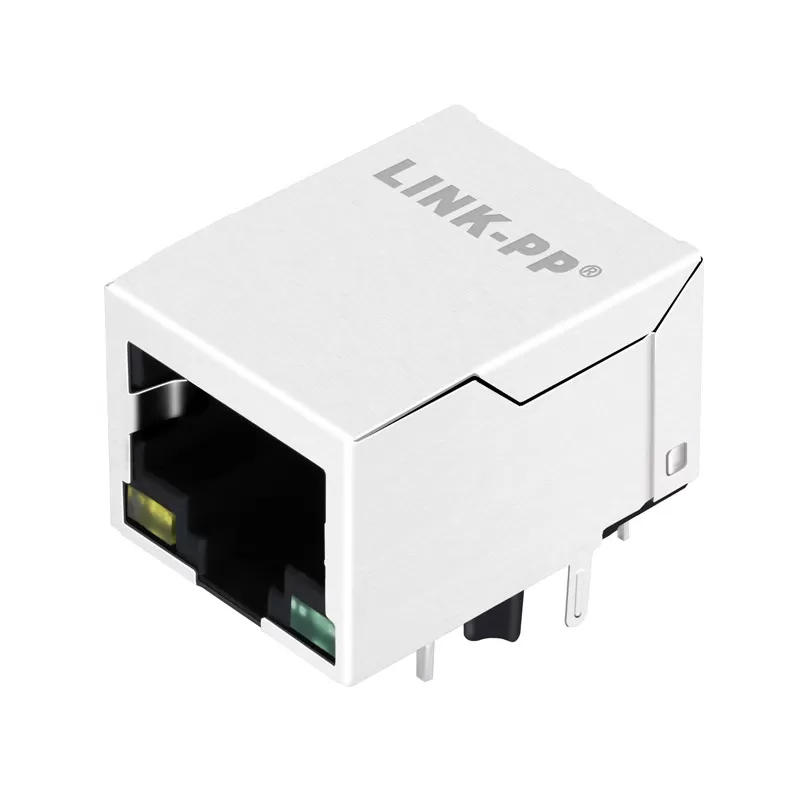 RJLB-055TA1 1 Port Tab Down Ethernet Cable Connector RJ45 Modular Jack LPJ4012FDNL