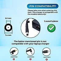 Lappy Power Laptop Adapter 90W 19V – 4.74A Big Pin For HP (Pin Size 7.4*5.0mm) - Compatible Lappy Power Laptop Adapter 90W 19V – 4.74A Big Pin For HP (Pin Size 7.4*5.0mm) - Compatible