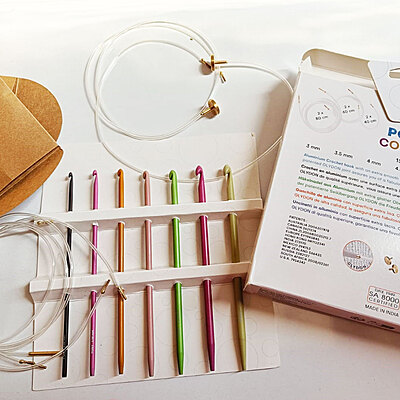 Pony Chroma Interchangeable Tunisian Crochet Hook Set