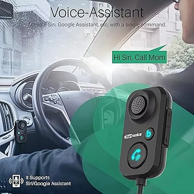 Portronics AUTO 12 in-Car Bluetooth Receiver for Handsfree Calling, Music System, Supports All Smartphones (Black Portronics AUTO 12 in-Car Bluetooth Receiver for Handsfree Calling, Music System, Supports All Smartphones (Black