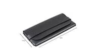 Soigné Unisex Medium Round Spectacle.Glossy Black with leather pouch Soigné Unisex Medium Round Spectacle.Glossy Black with leather pouch