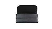 Soigné Unisex Medium Round Spectacle.Glossy Black with leather pouch Soigné Unisex Medium Round Spectacle.Glossy Black with leather pouch