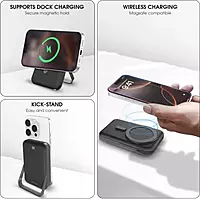 Champion 10000mAh Magnetic Wireless Power Bank With stand – PD Fast Charging for iPhone & Android Champion 10000mAh Magnetic Wireless Power Bank With stand – PD Fast Charging for iPhone & Android
