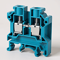 25 sqmm TERMINAL BLOCK POLYMIDE BLUE WITH END PLATE-FTS25P