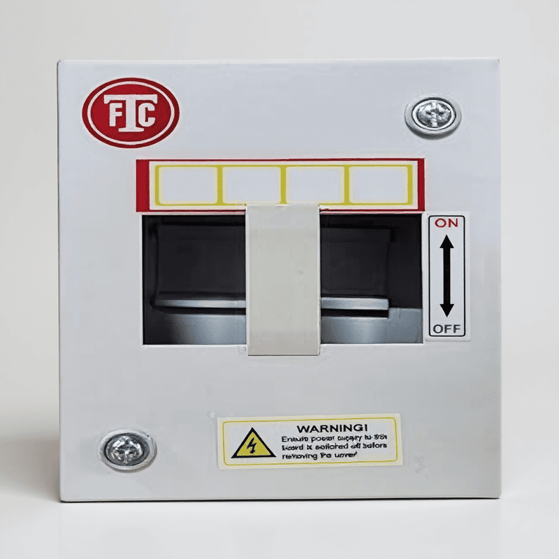 4-Way Metal MCB Box (FTC) | Rust Proof | with Inbuilt Din Rail