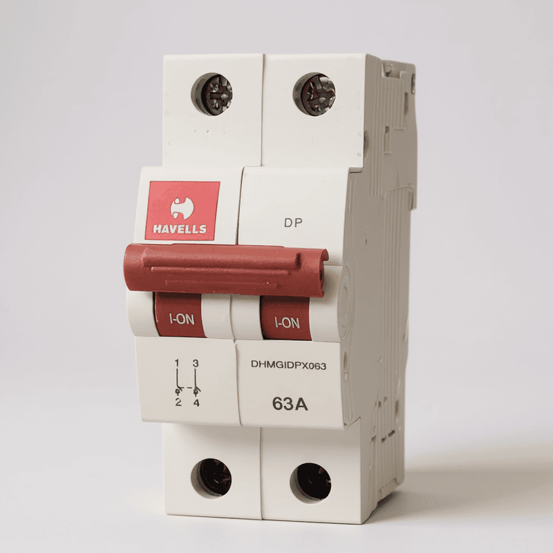 63A DP Switch Disconnector Euro 2 - White