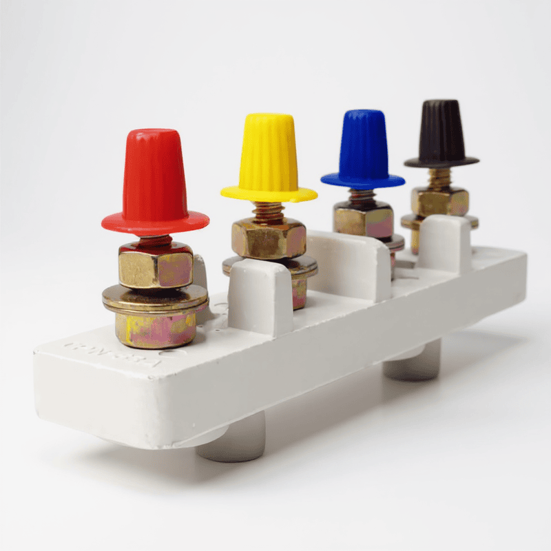 63 Amp 4 Pole Silver Standard Connection Plate with Cap | TPN-63