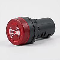 22.5mm Buzzer Illuminated Red