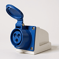 16A Industrial Wall Mount Type Socket - 3 Pin