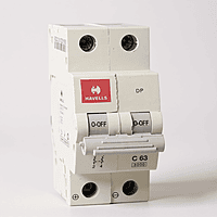 Havells 63A 2-Pole DC MCB – 500V Solar Application