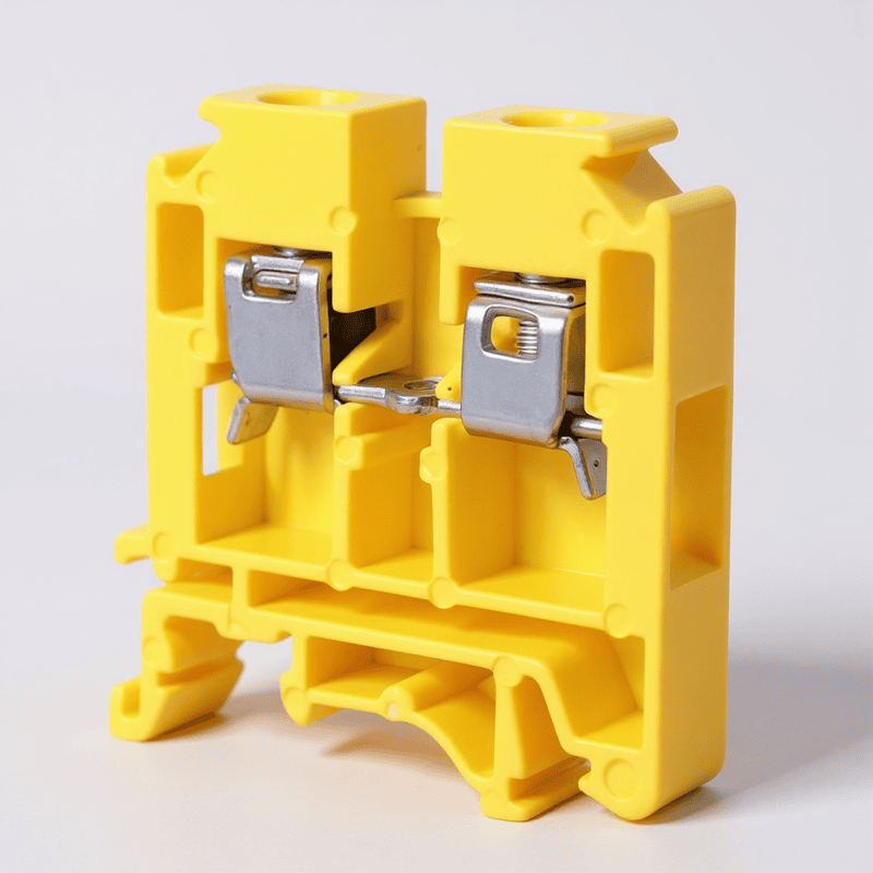 32 Amp 6 mm² Polymide Terminal Block Yellow | FTS-6PC