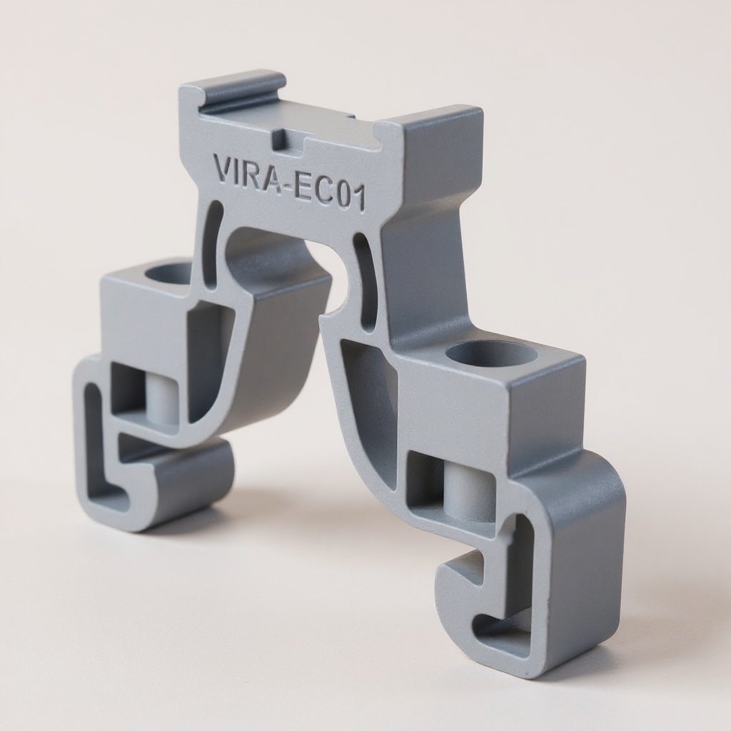 2 Contact Polymide End Clamp / Stopper for 35 mm Channel | ECP-2