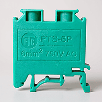 32 Amp 6 mm² Polymide Terminal Block Green | FTS-6PC