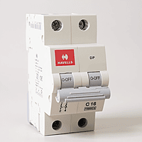 Havells 16A 2-Pole AC MCB – (C-Curve)