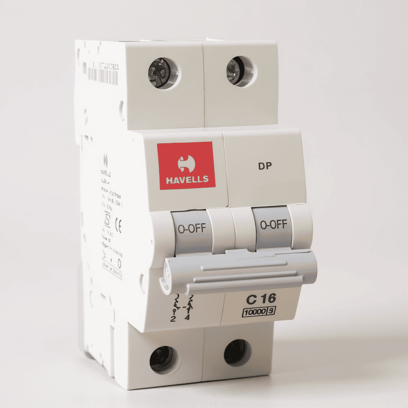 Havells 16A 2-Pole AC MCB – (C-Curve)