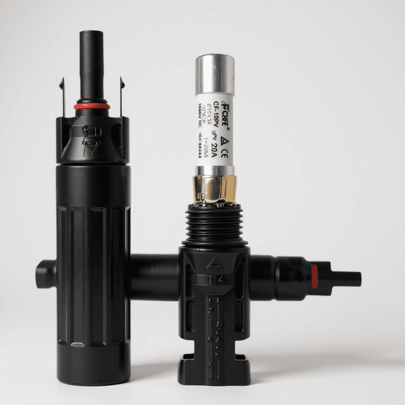 MC-4 in-Line Fuse Connector without Fuse ( Pack of  1)