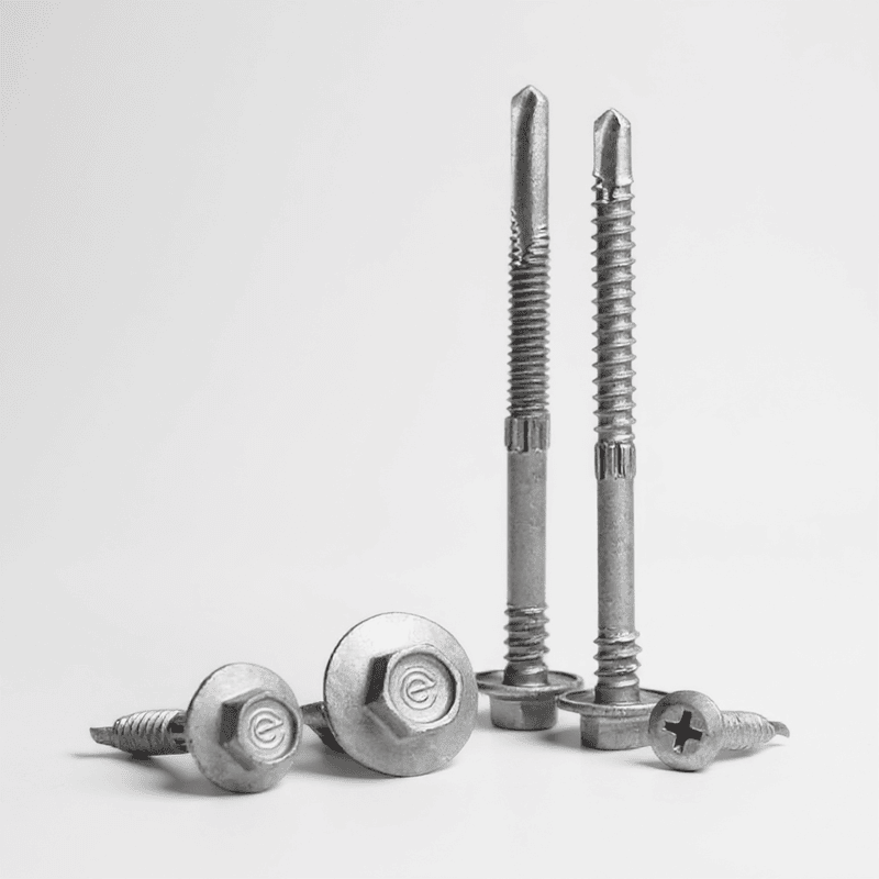 Corroshield SELF Tapping hex head screw | STAINLESS STEEL |  Rust Proof | 1-inch size (10MT 12-14 X25MM)-1 QTY