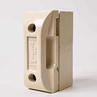100 Amp KitKat Fuse Porcelain Brass