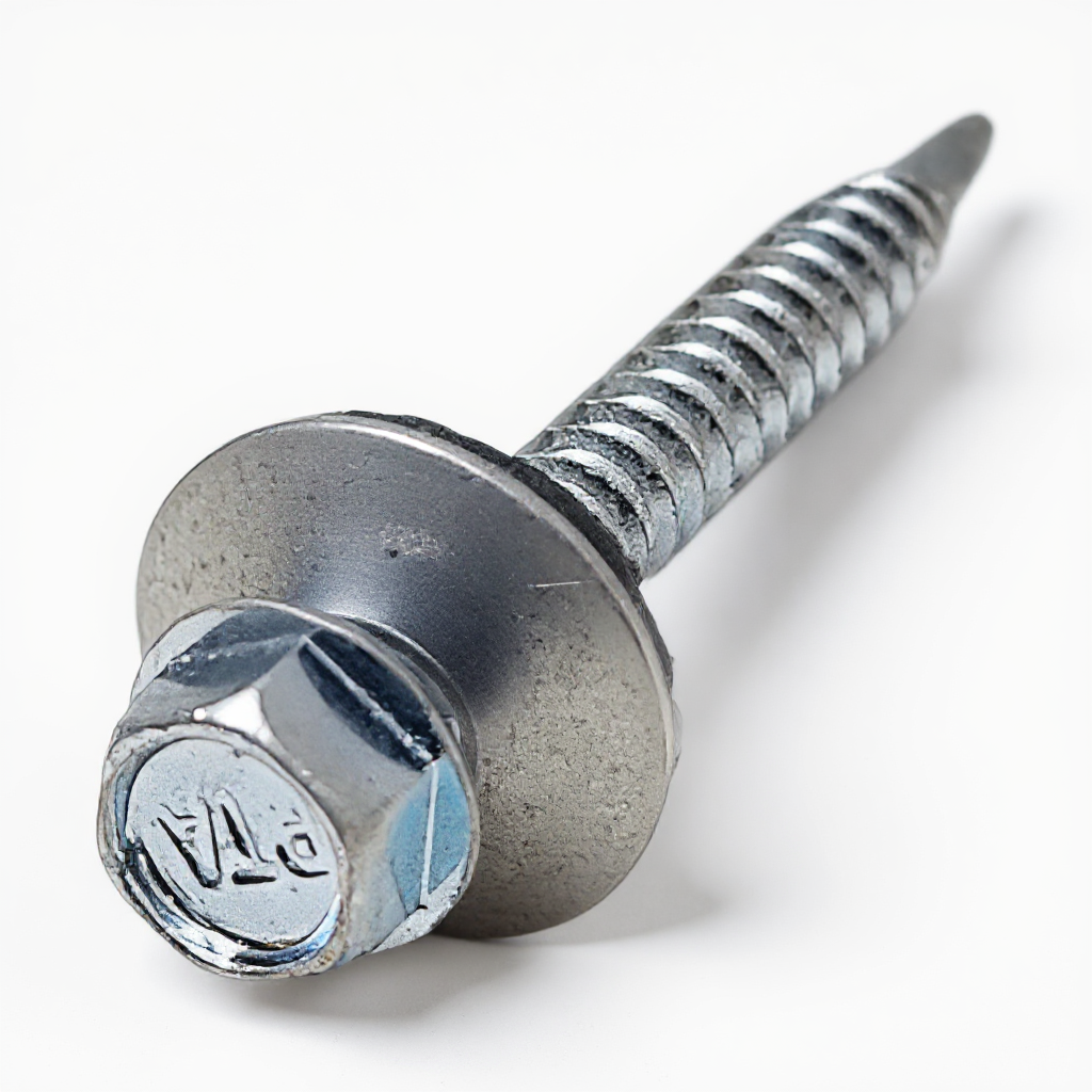 Self Drilling Screw | PATTA MAKE | with 16mm black bonded washer | hex head