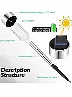 Mini Spike Garden Pot Lamp Outdoor Solar Landscape Lights
