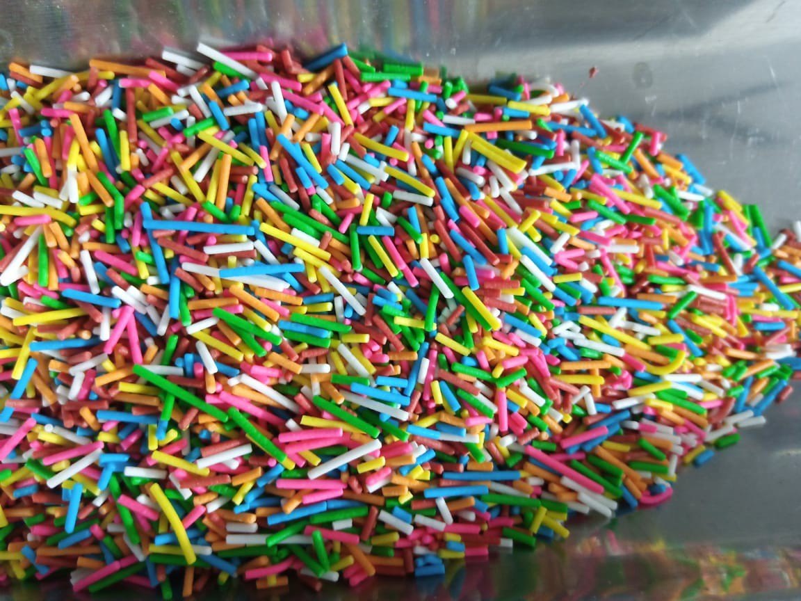 Rainbow vermicelli sprinkles Rainbow vermicelli sprinkles