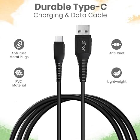 Ptron Solero T241 Single Pin Type C Data / Charging Cable (1 m) Ptron Solero T241 Single Pin Type C Data / Charging Cable (1 m)