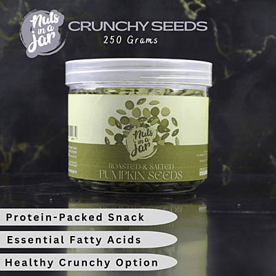 Nuts in a Jar Crunchy Salted Pumpkin Seeds 250 Grams