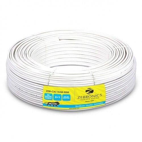 Zebronics 3+1 CCTV Wire 90 MTR Zebronics 3+1 CCTV Wire 90 MTR