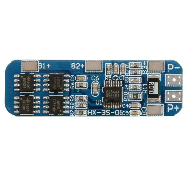 3S 11.1V 10A 18650 Lithium Battery Overcharge And Over-current Protection board-Good Quality 3S 11.1V 10A 18650 Lithium Battery Overcharge And Over-current Protection board-Good Quality