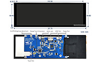7.9inch Capacitive Touch Screen LCD, 400×1280, HDMI, IPS, Toughened Glass Cover