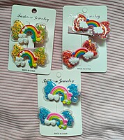 Glitter Shaker Stylist Fancy Oversize Easter Pastel Confetti Bow Pins Hair Pin(Shaker Bow Clips), Shaker Bow Clips,Multicolor Glitter Shaker Stylist Fancy Oversize Easter Pastel Confetti Bow Pins Hair Pin(Shaker Bow Clips), Shaker Bow Clips,Multicolor