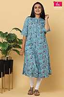 Floral printed aline kurtha ( Pack of all sizes )