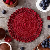 Crochet Single Colour Trivet Crochet Single Colour Trivet
