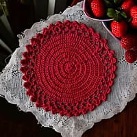 Crochet Single Colour Trivet Crochet Single Colour Trivet
